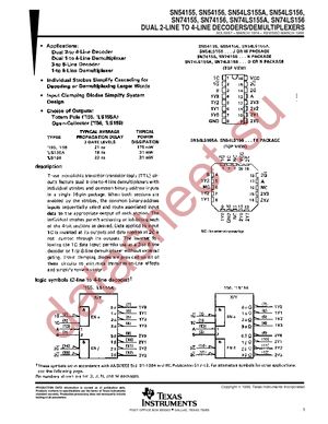 SN74LS156DRG4 datasheet  